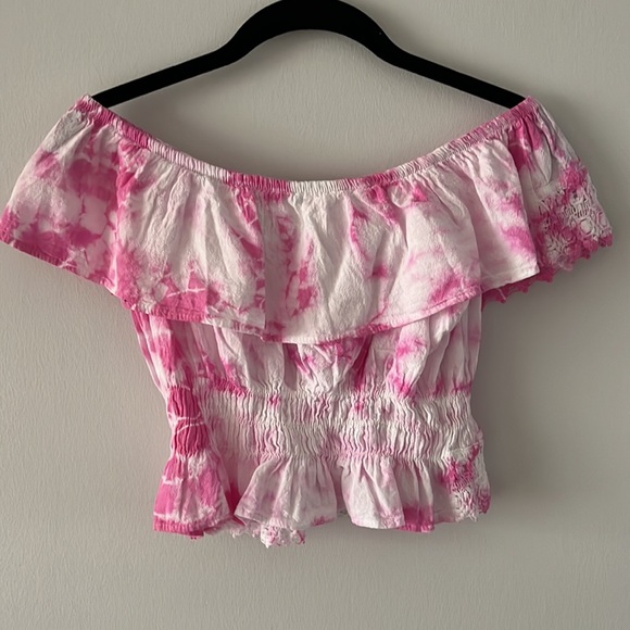 Cropped off the shoulder tie-dye - Picture 3 of 4